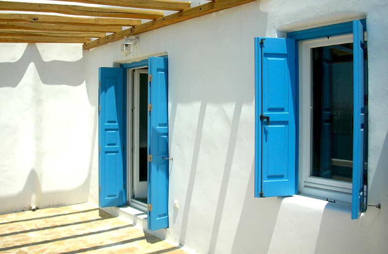 SAFS finestre persiane blu